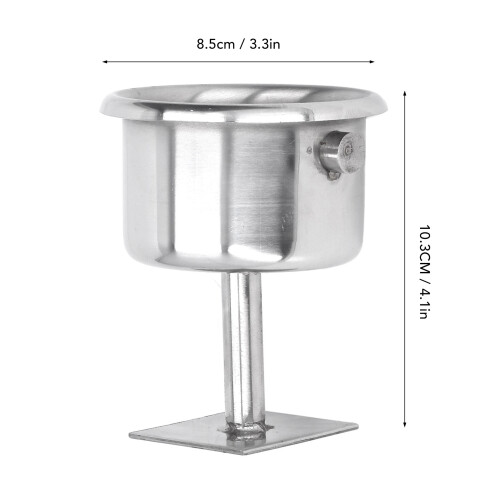 Edelstahl-Schwimmbahn eingebettetes Teil 10,3  8,5 cm 2