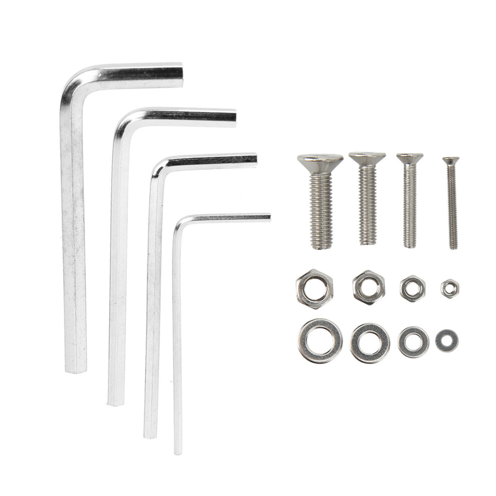 1220Pcs Screw Nut Washer Kit Flat Head Hex Socket 304 Stainless Steel M2 M3 M4 M5 Screw Assembly Kit 7901320891169