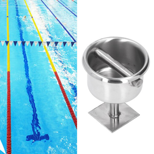 Edelstahl-Schwimmbahn eingebettetes Teil 10,3  8,5 cm