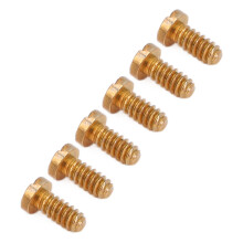 6pcs Gold Watch Back Cover Case Screws Repair Parts