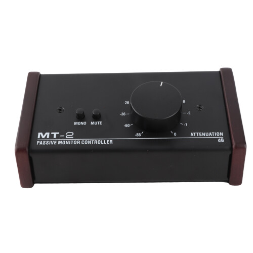 Passive Monitor Controller XLR and 3.5mm Interface Large Volume Knob Mute Control Passive Stereo Volume Controller 1