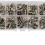 150 Stück schwarze Daisy-Button-Pins, Standardgröße 8