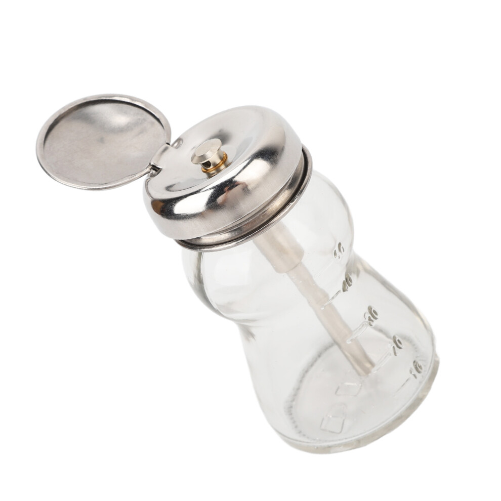 60ml Nail Polish Remover Pump Empty Dispenser Glass Bottle Copper Core Design Portable Makeup Remover Pump Dispensers