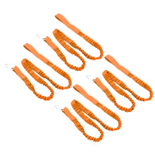 4er-Pack Angelruten-Lanyards aus elastischem Nylon in Orange, 3,1 oz