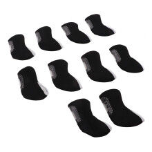 10 Stück Neopren Golf-Eisenkopfhauben Schwarz 165 g