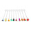 10 Stück klare Acryl-Cocktail-Rührstäbchen 16