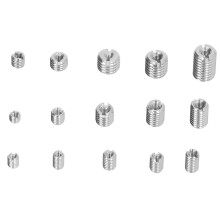 75 Stück Gewindeeinsatz-Set M3/M4/M5 Silber