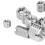 75 Stück Gewindeeinsatz-Set M3/M4/M5 Silber 8
