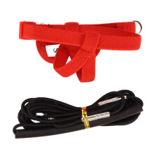 Arnés de pecho para loro con cuerda de liberación, talla L, rojo, elástico