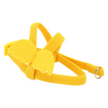 Papageiengeschirr Gr. L 36 cm/14,17 in Elastisches Seil Gelb