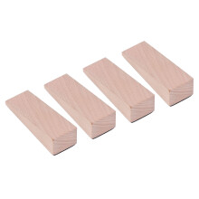 4 Stück Buche Türstopper Holzfarbe 9,12,92,5 cm