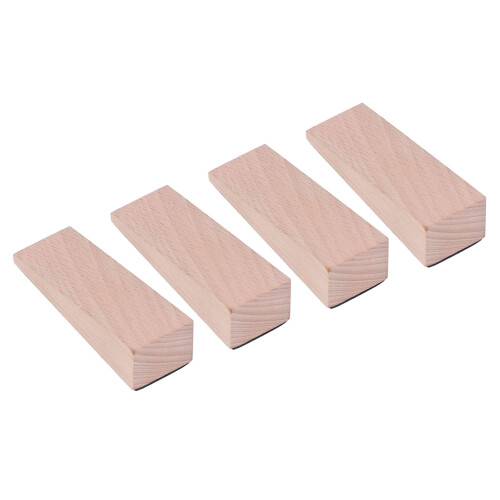 4 Stück Buche Türstopper Holzfarbe 9,12,92,5 cm