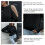 Schulterfreier gestrickter Polyester-Pullover Schwarz L 1