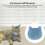 Katzen-Eck-Selbstpfleger Weiches Silikon Blau L 4