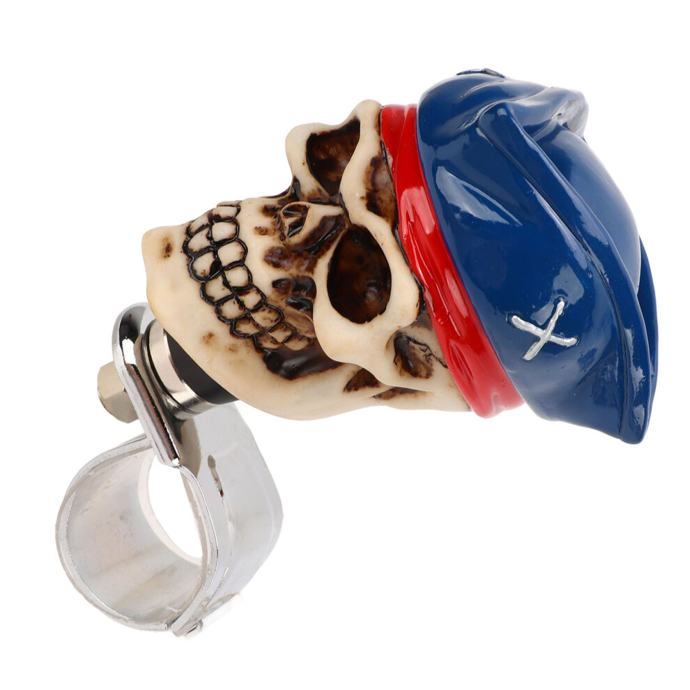 Skull Shape Steering Wheel Spinner 3Cm Diameter Resin Turn Knob Booster For Cars Trucks Tractors Boats 9421320905812