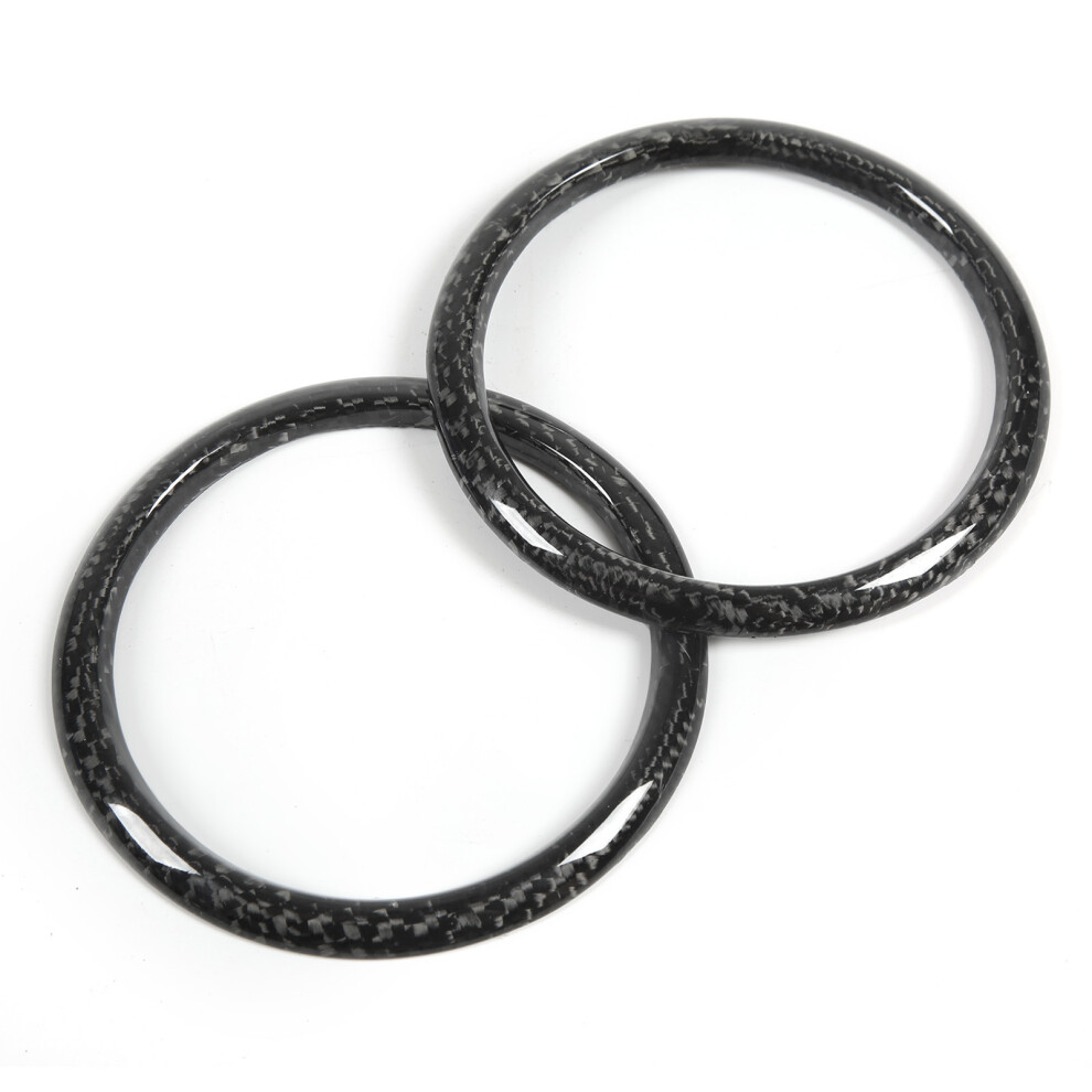 2Pcs Car Ac Outlet Ring Carbon Fiber Air Conditioning Vent Trim Replacement For Subaru Brz 2012Â2020 9491320906089