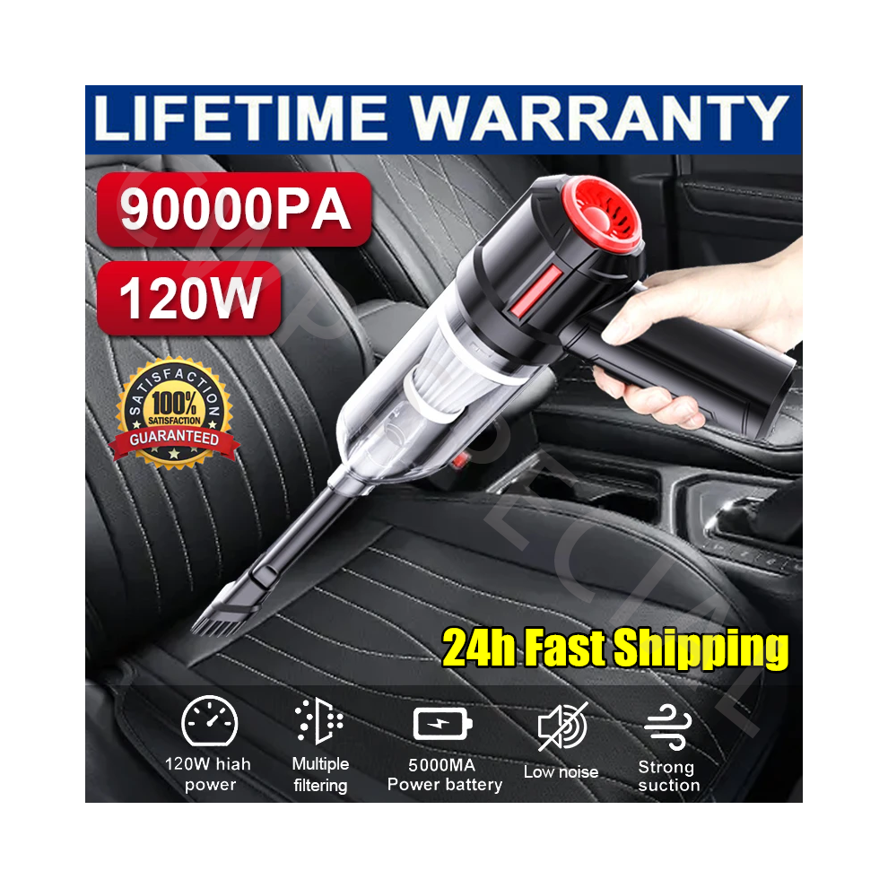 Powerful Car Vacuum Cleaner Wet/Dry Cordless Strong Suction Handheld 74690855