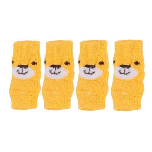4 piezas de protector de codo para perros talla S con patrón de oso algodón/PU 1