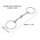 Bocado de snaffle de aro libre de acero inoxidable 125mm 290x80mm 6