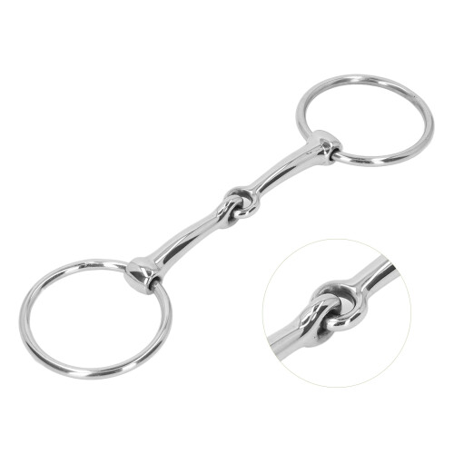 Bocado de snaffle de aro libre de acero inoxidable 125mm 290x80mm 2