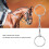 Bocado de snaffle de aro libre de acero inoxidable 125mm 290x80mm 7