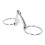 Bocado de snaffle de aro libre de acero inoxidable 125mm 290x80mm 9