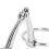 Bocado de snaffle de aro libre de acero inoxidable 125mm 290x80mm 8