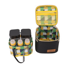 7-Box Tragbare Gewürzbox 13.5oz Schwarz Kompakt