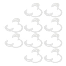 Retractor de mejillas 10 piezas Transparente Talla S ABS Abreboca