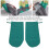 Nylon-Patiententransfer-Handschuhe - grün wiederverwendbar 8