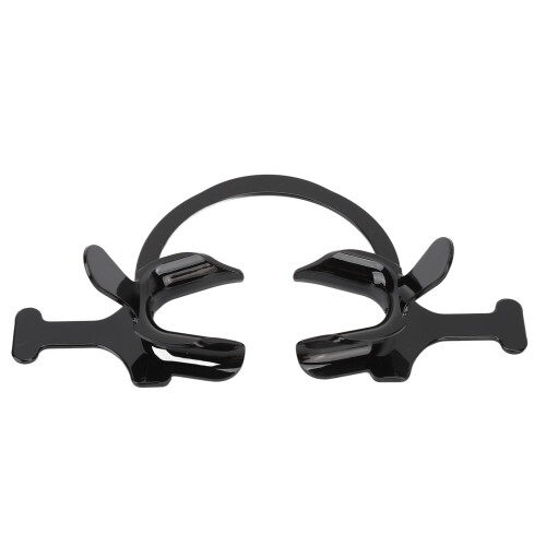 Retractor de labios en forma de C negro, talla L - Abridor de plástico 1