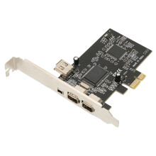 PCIe X1 zu IEEE 1394A Riser-Karte 3 externe Anschlüsse