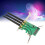 Mini PCIe zu PCIe Adapterkarte, 3-Antennen-PCB 15