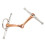 Vollbacken-Snaffle-Gebiss mit Ring 125mm Silber 11,5 Unzen 7