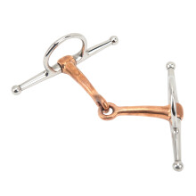 Vollbacken-Snaffle-Gebiss mit Ring 125mm Silber 11,5 Unzen