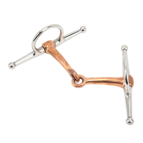 Vollbacken-Snaffle-Gebiss mit Ring 125mm Silber 11,5 Unzen