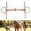 Vollbacken-Snaffle-Gebiss mit Ring 125mm Silber 11,5 Unzen 16