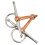 Vollbacken-Snaffle-Gebiss mit Ring 125mm Silber 11,5 Unzen 9