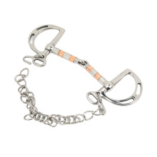 D-Ring-Snaffle-Gebiss, 443g, 125mm Mundstück, Kupfer