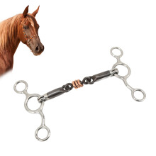 Pferd Gag Ring Snaffle 145mm Mundstück 307g Wie abgebildet