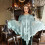 Capa de Halloween Poncho blanco con esqueleto cuadrado 6