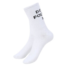 Lustige Buchstaben-Socken - Eine Größe - Schwarz & Weiß