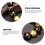 Schwarz Obsidian Elastisches 12mm Armband Golden Pixiu 14