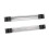 2 Sätze mobiler Rollenhalter Silber, 45x5x4cm, 70cm 3