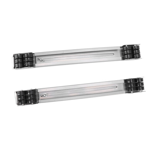 2 Sätze mobiler Rollenhalter Silber, 45x5x4cm, 70cm 2