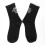 Schwarz/Weiß Baumwollsocken mit witzigen Buchstaben - Eine Größe 5