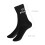 Schwarz/Weiß Baumwollsocken mit witzigen Buchstaben - Eine Größe 6