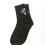 Schwarz/Weiß Baumwollsocken mit witzigen Buchstaben - Eine Größe 3