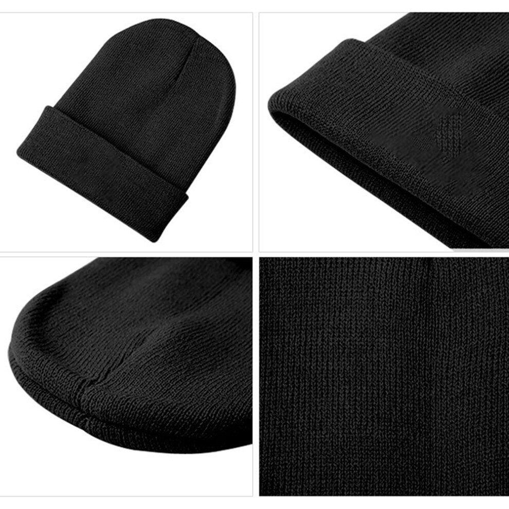 Winter Beanie Hat Ribbed Knit Stretchy Rib Knit Beanie Unisex Warm and Cozy Slouchy Beanie Hat