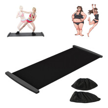 Tabla deslizante S-M-L-XL 140-230x50 cm Negro/Naranja